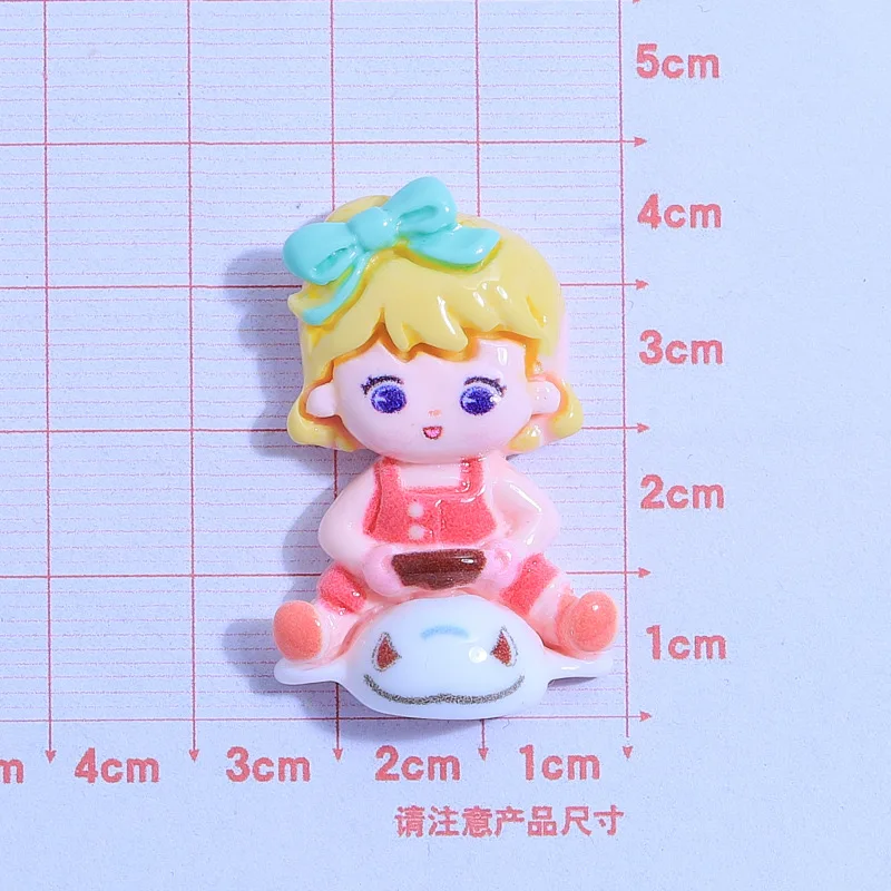 6 шт. милые Мультяшные дорожные аксессуары из смолы для мальчиков и девочек с