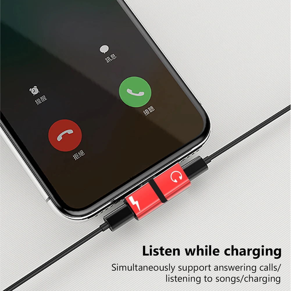 Переходник 2 в 1 Lightning для Iphone 11 12 13 X XS MAX XR 7 8 Plus зарядки и подключения наушников -
