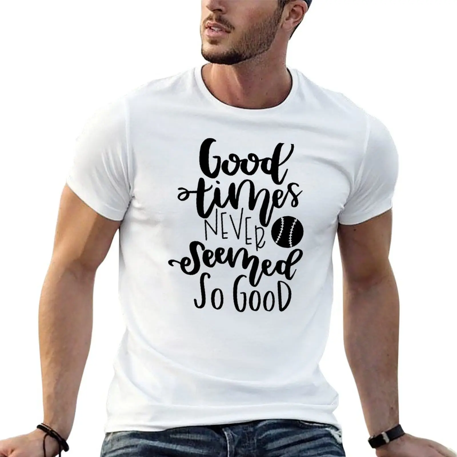 Фото t for t однотонная рубашка с рисунком Times So man Never Good man Футболка Seemed Good №1