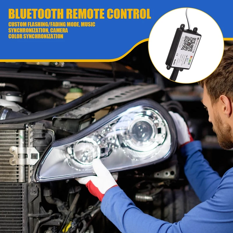 1 комплект для Ford Mustang 2013-2017 RGBW многоцветные светодиодные DRL дневные ходовые огни