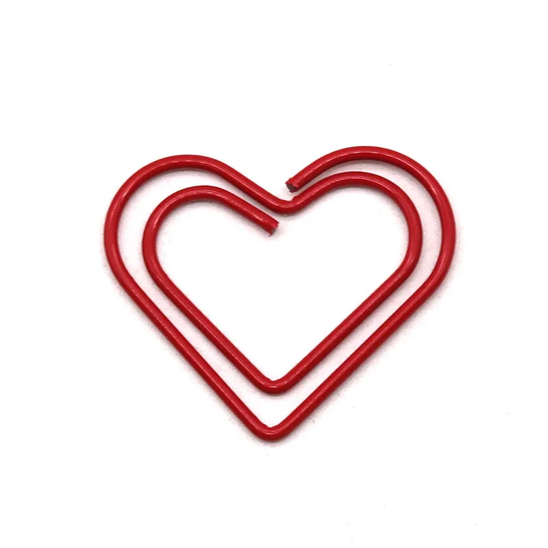 

Металлические скрепки в форме сердца