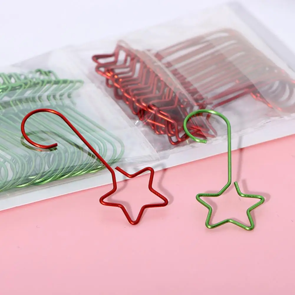

Hanging Accessory for Christmas Decor Exquisite Star-shaped Christmas Ornament Hooks Versatile Hanging Decor for Holidays Tree