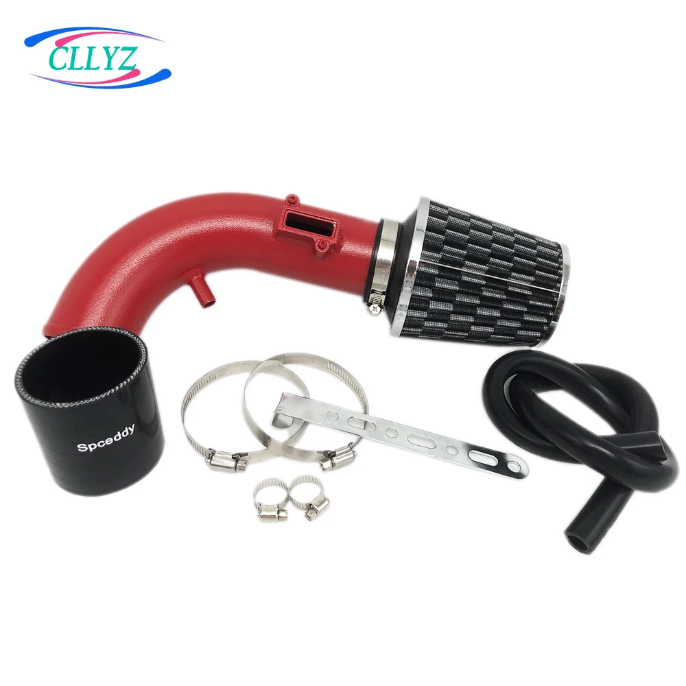 

CLLYZ, воздухозаборный фильтр холодного воздуха, Комплект алюминиевых красных труб для Honda Civic 8, 1,8 л