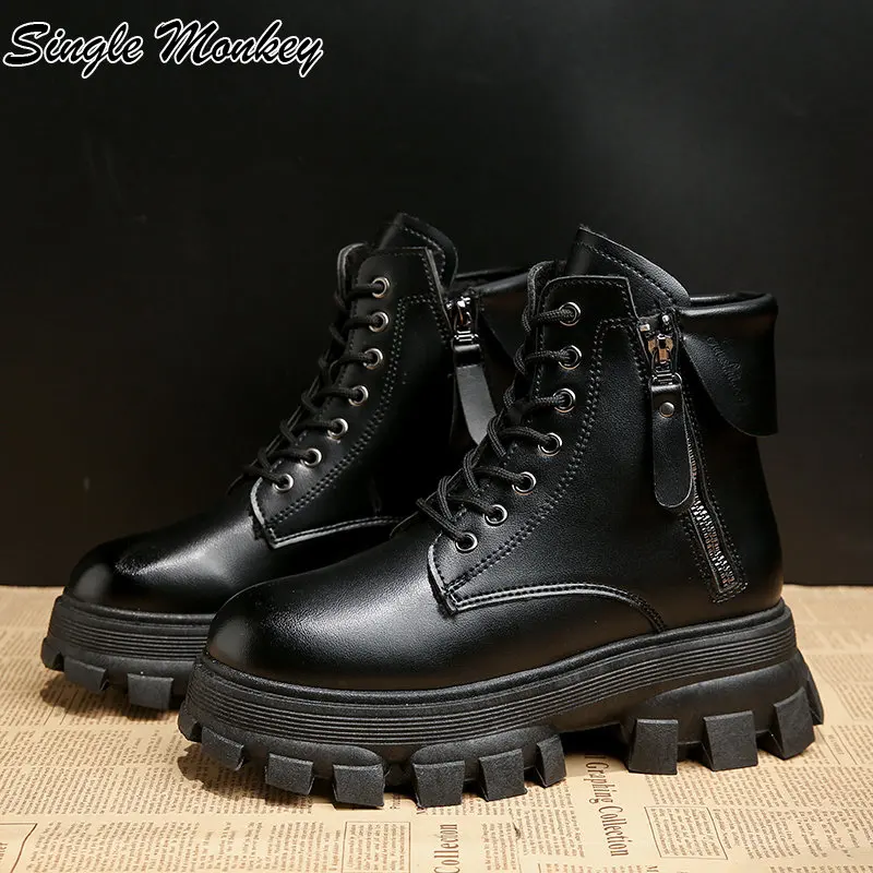 Ботинки Челси обувь на платформе панк готический снег зима 2022 новые модные