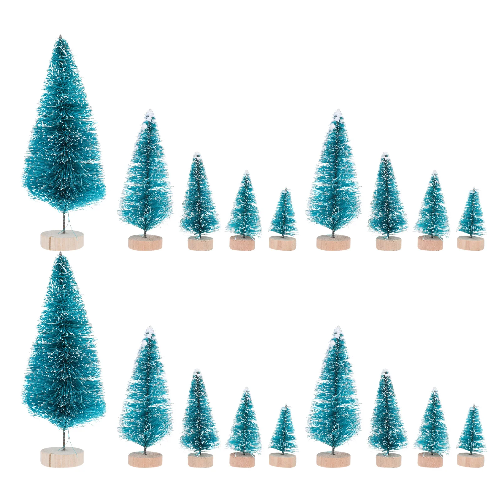 

60Pcs Mini Christmas Tree Safe Fine Miniature Decor Gift Ornament Pine Tree