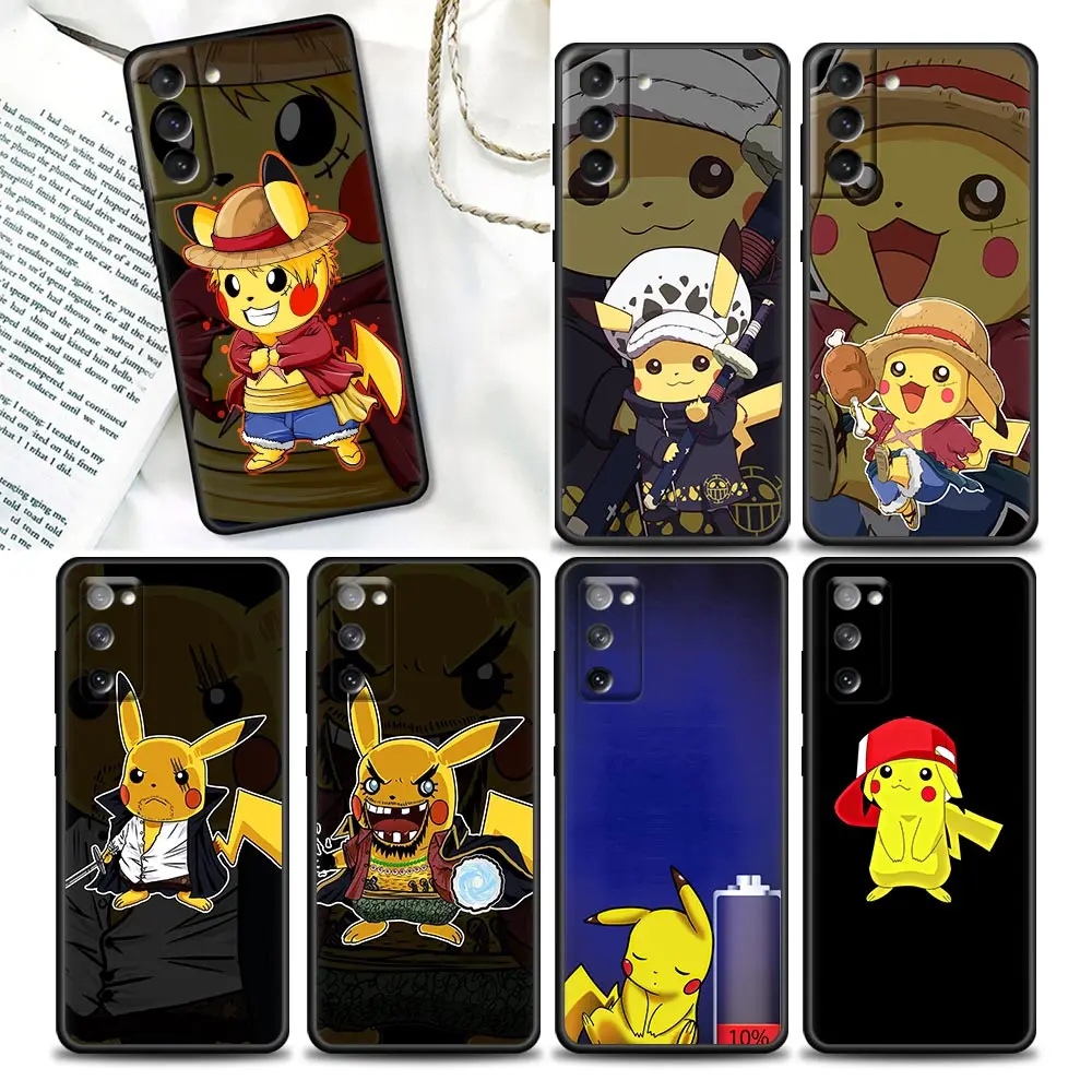

Pokemon Pikachu Cosplay Phone Case for Samsung Galaxy S7 S8 S9 S10e S21 S20 Fe Plus Ultra 5G Soft Silicone Case Pikachu