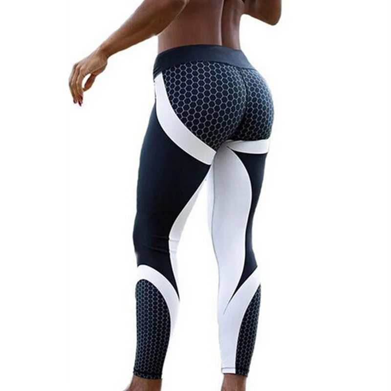 

Sexy High Waist Elasticity Women Printed Leggings Push Up Strength Pants Sexy Women Yo-ga Pants Workout Sports Running Leggings