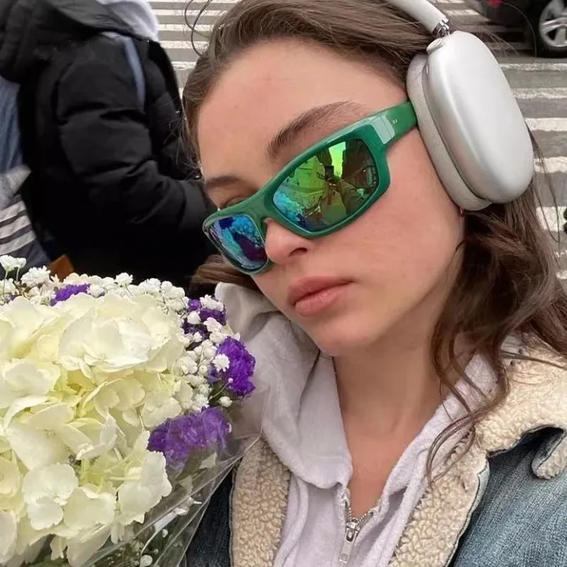 

New Large Frame Oval Shape Sunglasses Women Brand Designer Fashion Sun Glasses Men's Outdoor Hip-hop Eyewear UV400 Oculos De Sol