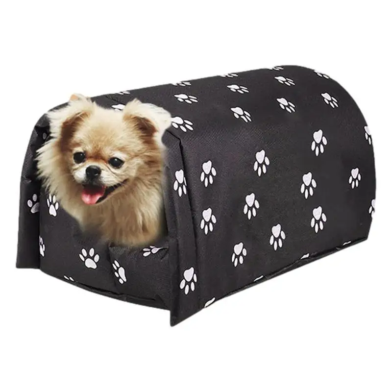 

Enclosed Cat Bed Non Slip Water Resistant Cat Sleeping Bed Outdoor Semi Closed Sleeping Bed For Stray Cats Kittens Oxford Fabric