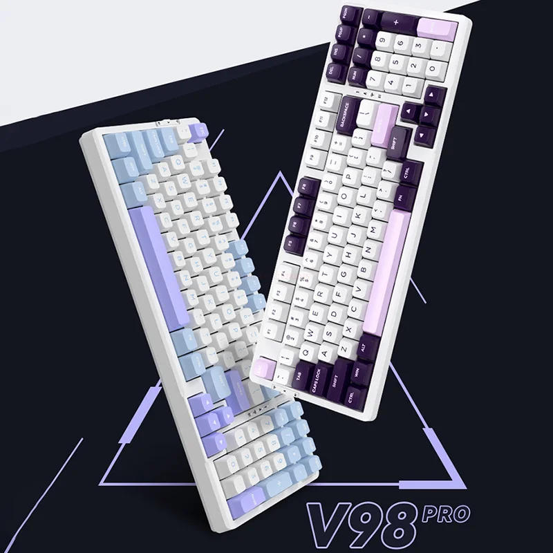 

Беспроводная механическая клавиатура с 98 клавишами, поддержка Bluetooth