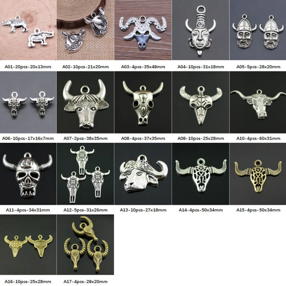 

New Arrival Bull Head Charms For Jewelry Making Gifts For Women
