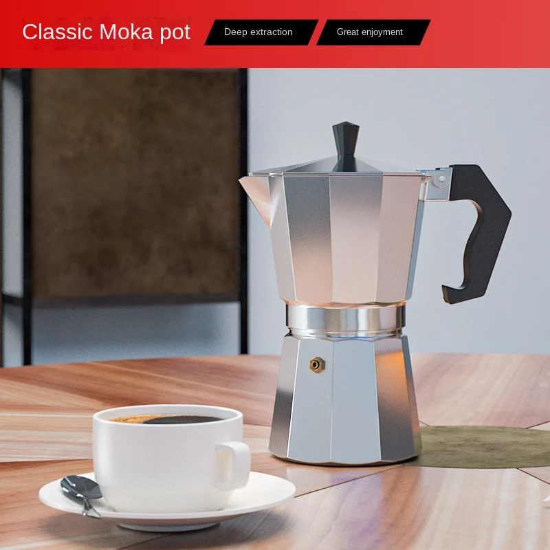 

Italian Portable Moka Pot Household Coffee Set Moka Pot Cold Extraction Pot Commercial Extraction Coffee Pot Moka Espresso Maker