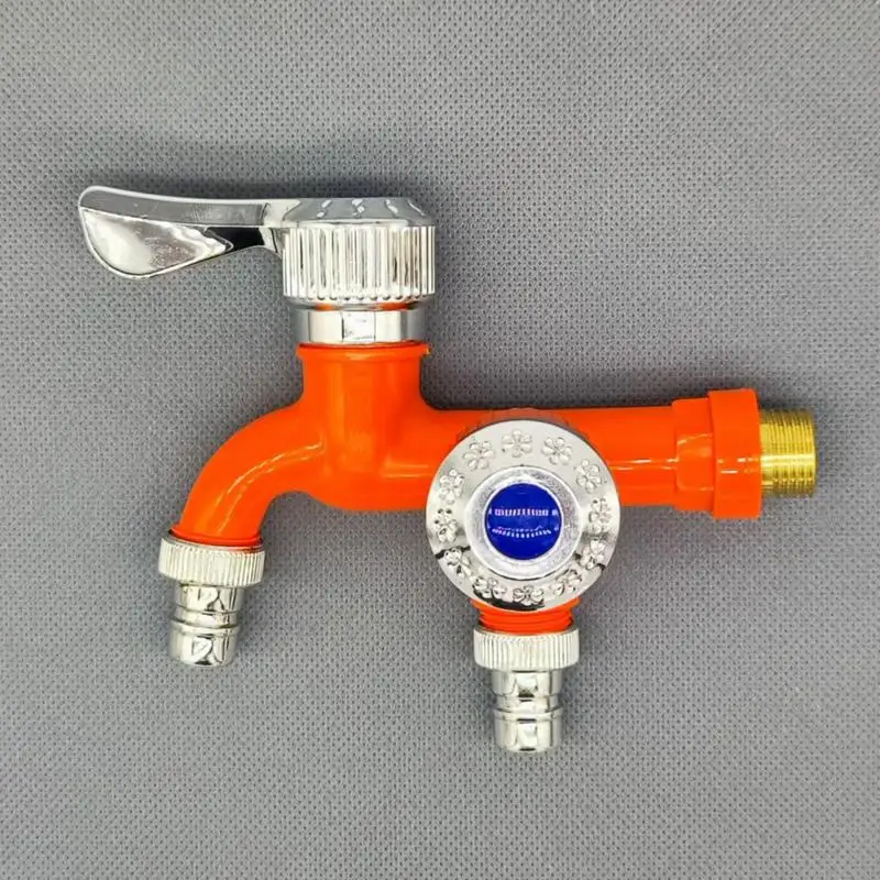 Смеситель с двойным выходом для ванной комнаты