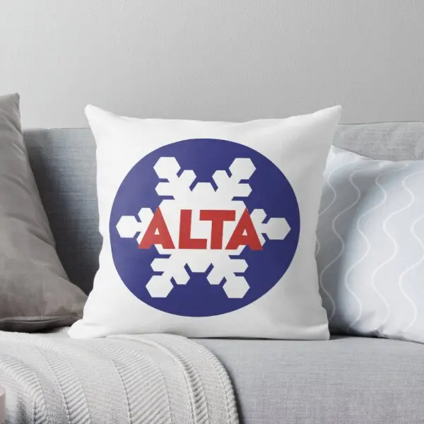 

Alta Ski Resort Utah Printing Throw Pillow Cover Hotel Bedroom Wedding Decorative Square Bed Decor Soft Pillows not include