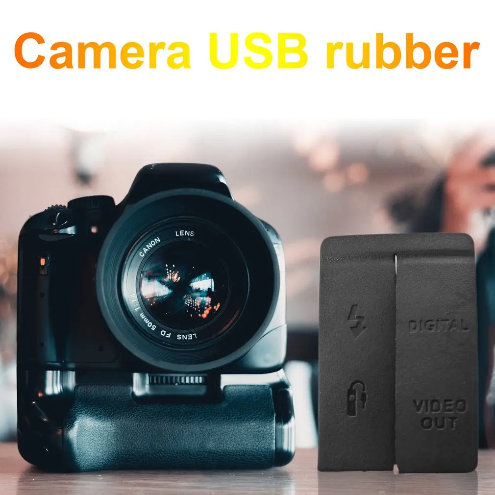 

1set USB/HDMI-compatible DC IN/VIDEO OUT Rubber Door Bottom Cover For Canon EOS 5D 6D 7D Mark II / 5D2 / 5D3 600D 70D Camera