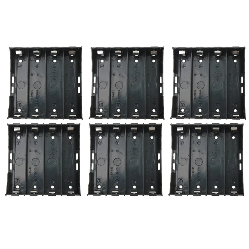 

60X Battery Holder Box Case Black For 4X 13.7V 18650 Battery