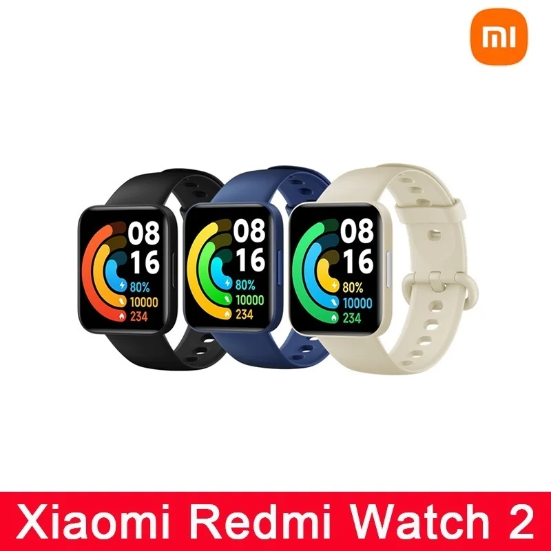 

Смарт-часы XIAOMI Redmi Watch 2, 1,6 дюйма, AMOLED, GPS, пульсометр