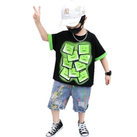 children clothing sets summer toddler boys clothes cartoon t shirtshorts paints print 2pcs outfits new fashion cool sport suits