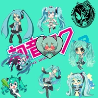 anime hatsune miku patches for clothing on men diy shirt clothes stickers heat transfer tops patch custom applique cartoon gift