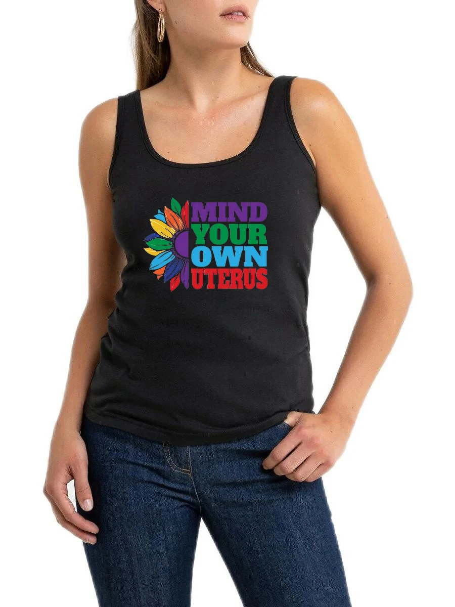 Майка женская с принтом матки индивидуальный дизайн без рукавов для спортзала