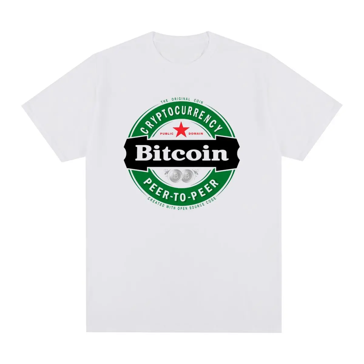 

Bitcoin Vintage T-shirt Fashion Graphic Cotton Summer Streetwear Casual Men T shirt New Tee Tshirt Womens Tops
