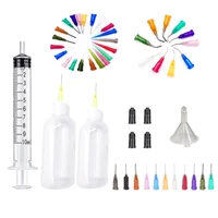15set 3050ml transparent polyethylene needle dispenser dispensing bottle needle tip etc works for rosin solder flux paste