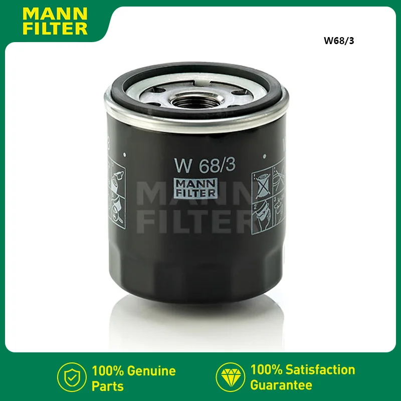 

MANNFILTER W68/3 Oil Filter Fits TOYOTA Avanza GEELY EC Emgrand GL GS RS Vision GREATWALL Florid LEXUS 04105409AB 15600-13011