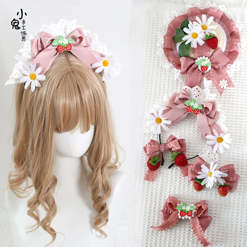 Korean pink original strawberry top hat 