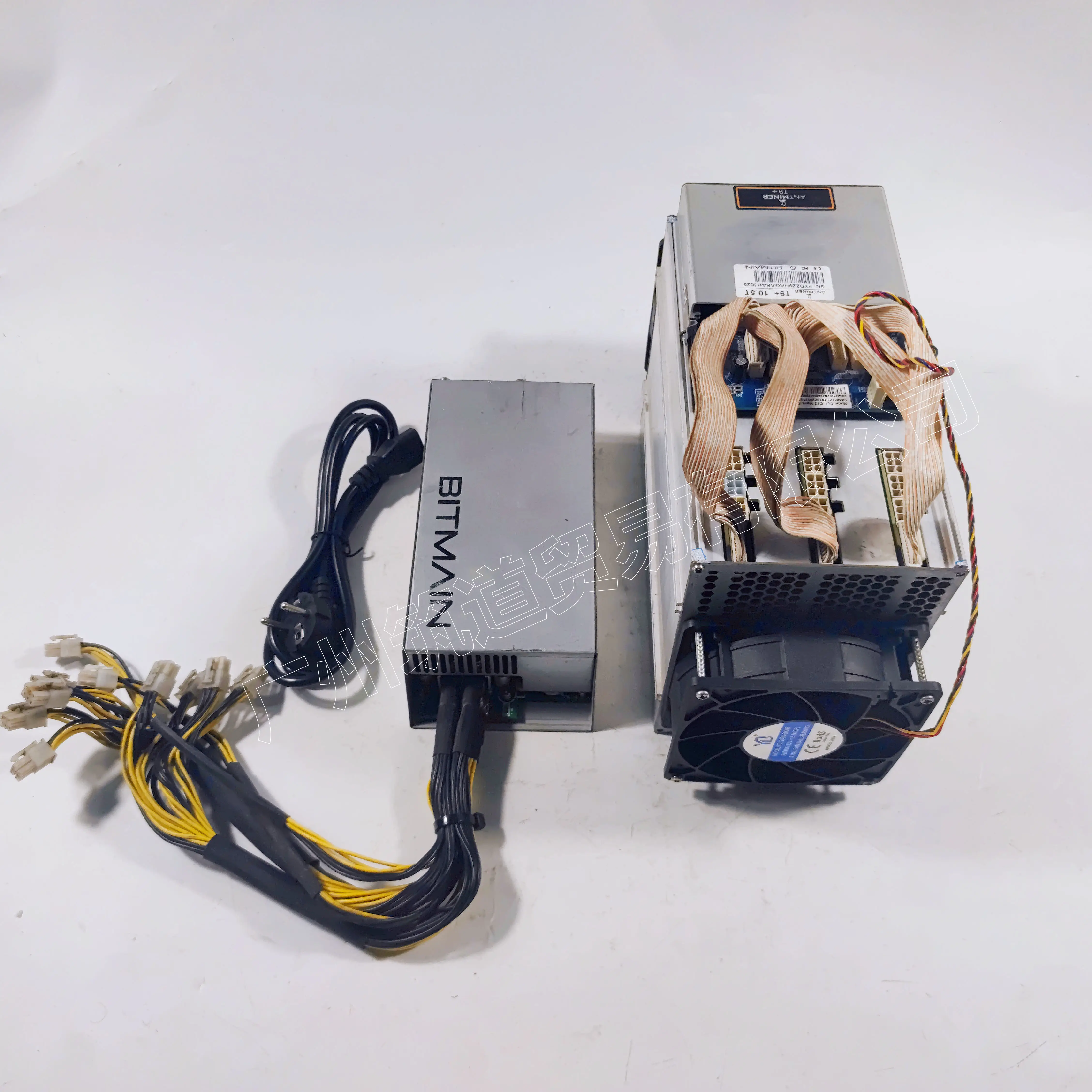 Б/у Майнер Asic BTC AntMiner T9 + 10 5 T Биткоин BCH с BITMAIN 1600 Вт PSU экономичнее чем Antminer S9 Z9 Mini
