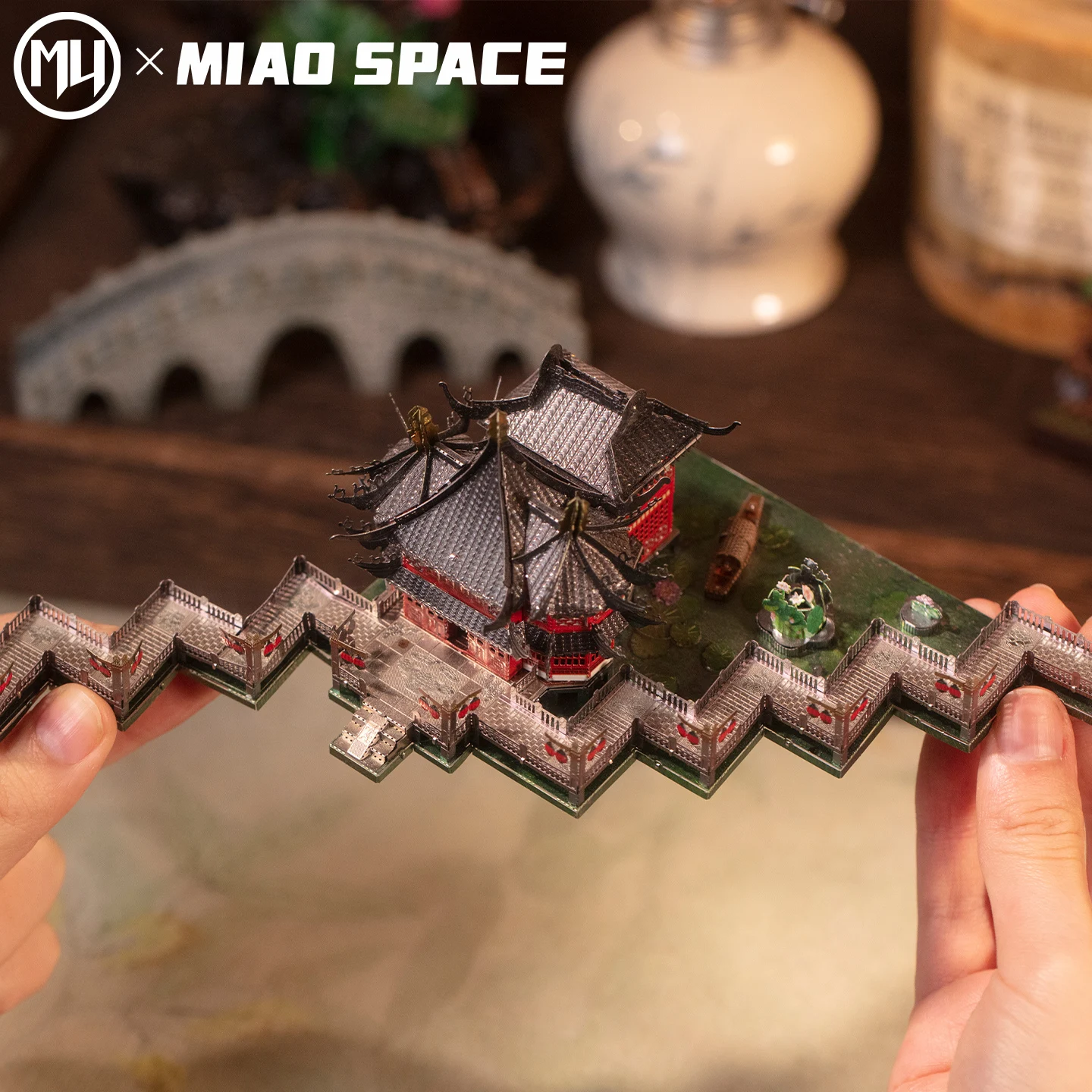 Фото ARTYIMO Металлическая 3D-головоломка «Мост из девяти изгибов» для самостоятельной сборки, подарок на Рождество, Хэллоуин, День рождения, развивающая игрушка №4