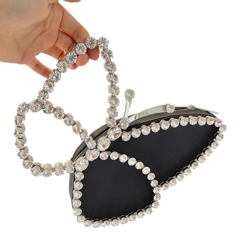 

Evening Clutch Bags Shell Diamonds Fashion Solid Zipper HARD Handbag Luxury Designer Bags Euro-America Style