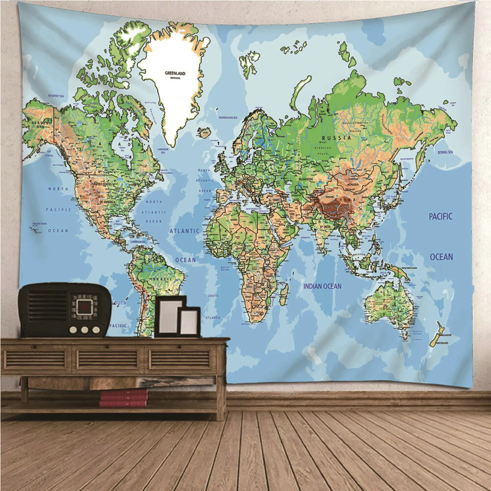 

Гобелен для мальчиков, цветной гобелен, Подростковая карта мира, настенное одеяло, Художественное покрытие для спальни