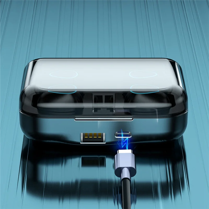 Беспроводная гарнитура Tws Bluetooth V5.1 со светодиодным дисплеем стерео