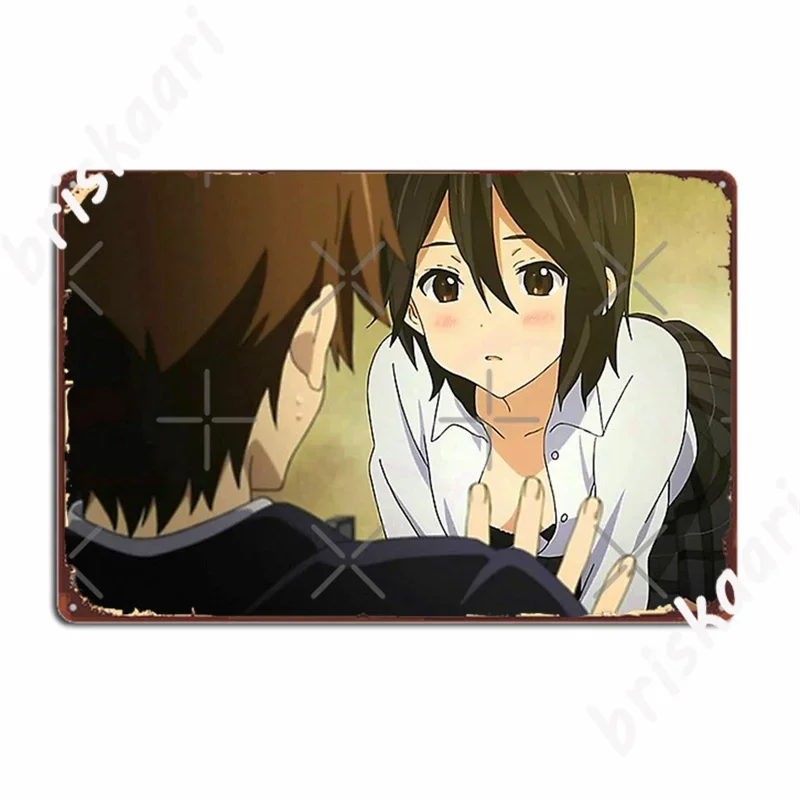 4k Inaba Himeko From Kokoro Connect Металлические вывески Клуб Домашний паб Гараж Дизайн