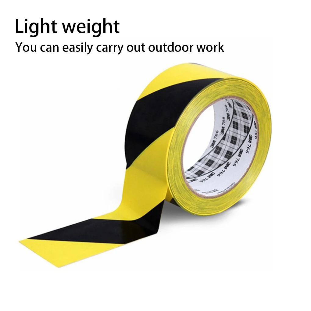 

2 Pieces Warning Tape Adhesive Multi-purpose Safety Caution Reminder Tapes Sticker Outdoor Warehouse Factory 45mmx33m
