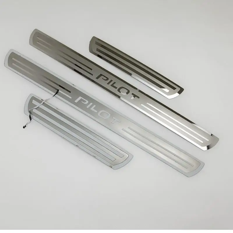 

Для Honda Pilot 2014 2015 2016 2017 2018 2019 2020 2021 накладка на порог, накладки на порог, защита педали, автомобильные аксессуары