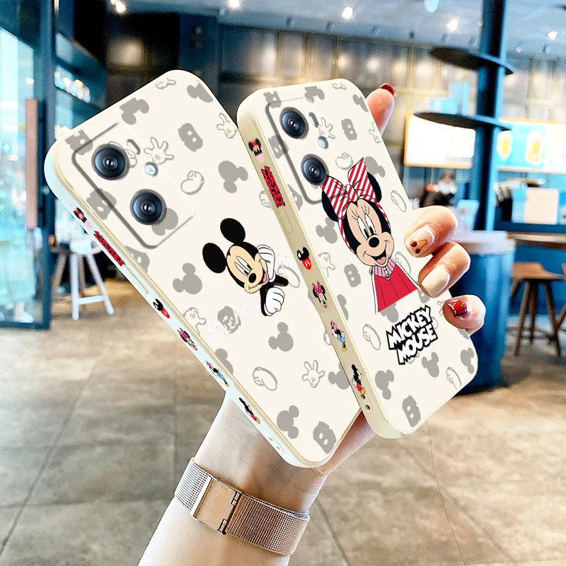 

Liquid Left Rope Hot Mickey Minnie Couple Phone Case For OPPO Find X5 X3 F21 Lite A96 A94 A93 A77 A76 A74 A72 A57 A53S A16 5G