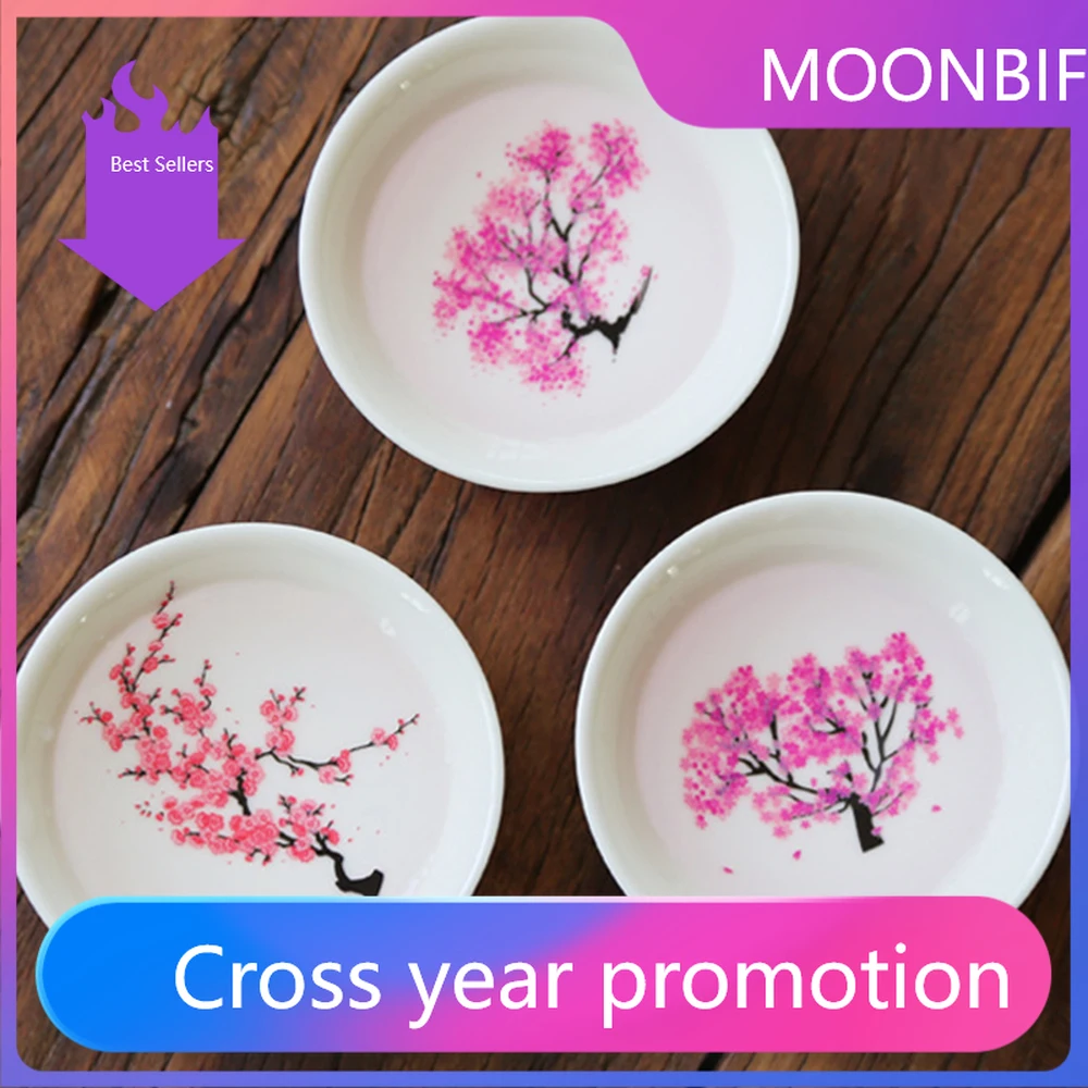 

Japanese Magic Cherry Blossom Sake Cup Bowl Temperature Discoloration Color Change with Cold/Hot Water Christmas dessert plate