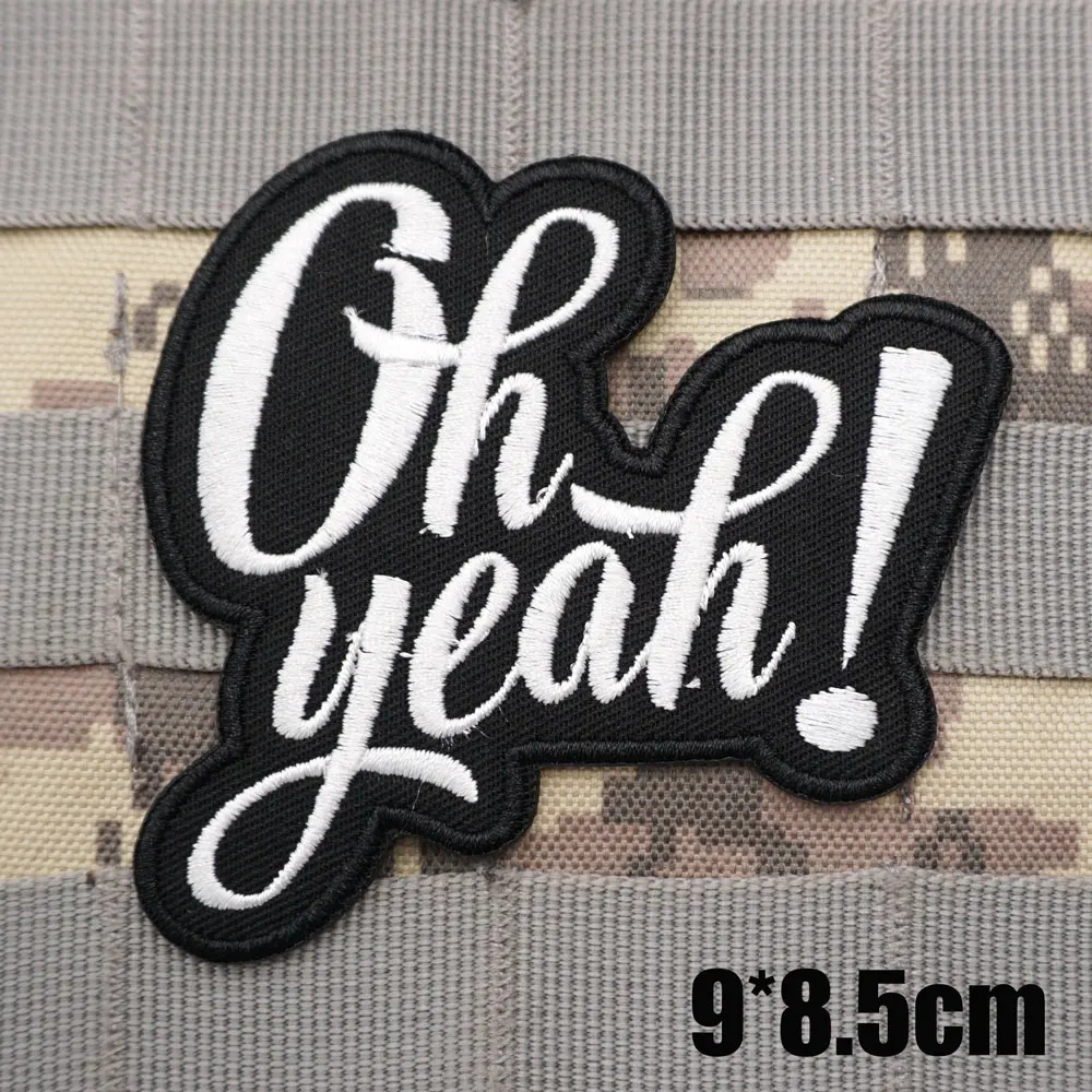 О да! Военные тактические вышитые нашивки нарукавник с крючком подкладка для