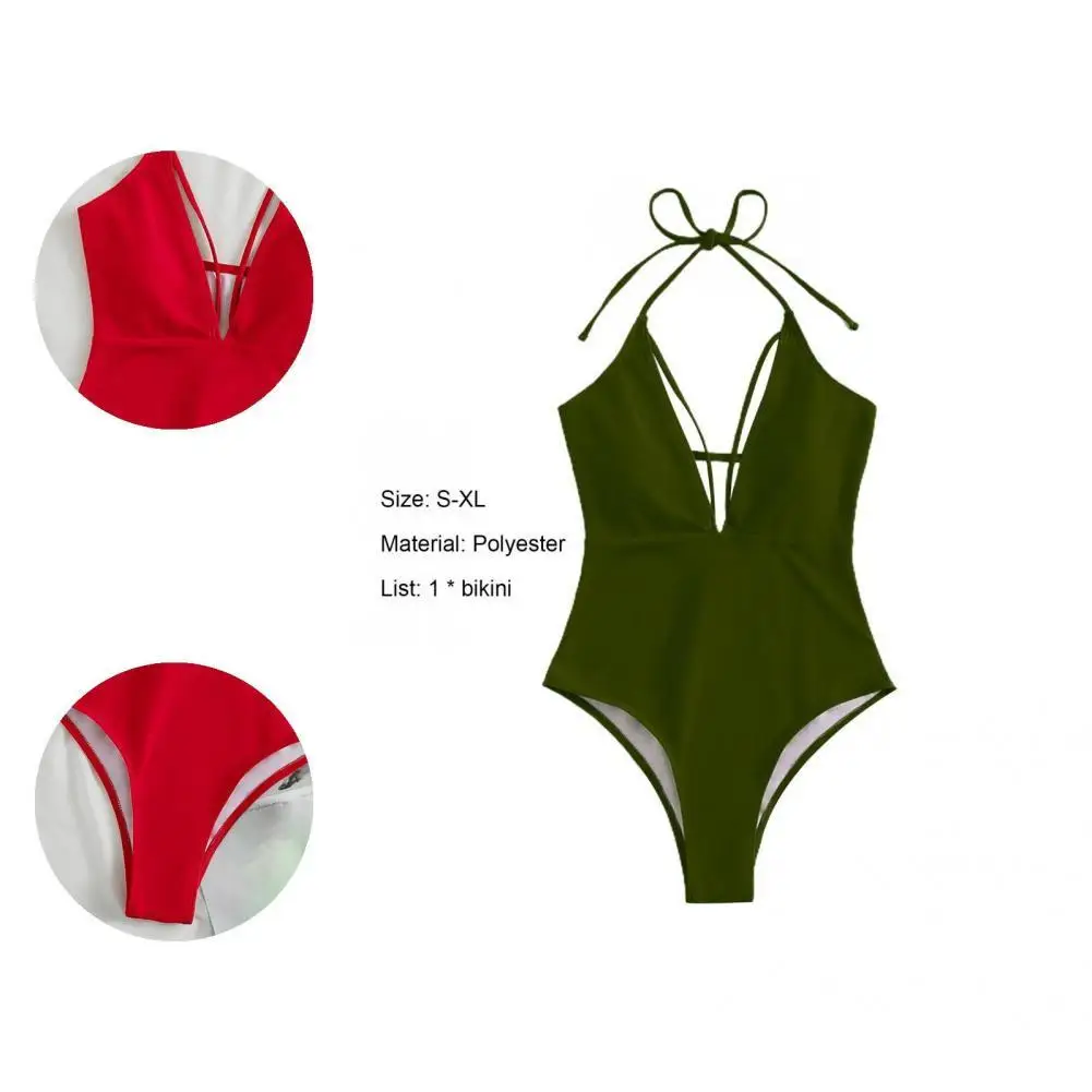 

Awesome Women Swimwear One-piece Slim Fit Monokini Comfortable Bathing Suit