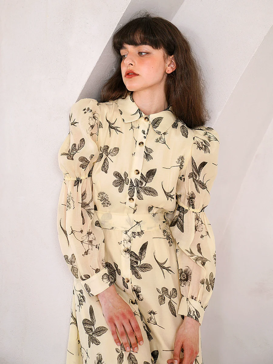 Весенне-осенний оригинальный дизайн для женщин в отпускном стиле ретро с принтом