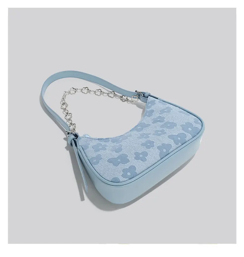 

New Canvas Bag for Women Fashion Print Pursues Casual Shoulder Bags Luxury Underarm Bag Ladies Tote Designer Painting Handbags