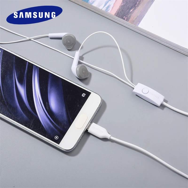 SAMSUNG наушники-вкладыши Тип C EHS61/S5830 проводные с микрофоном универсальные TipeC наушники для Galaxy A54 A34 A90 M52 A53 W22 W20