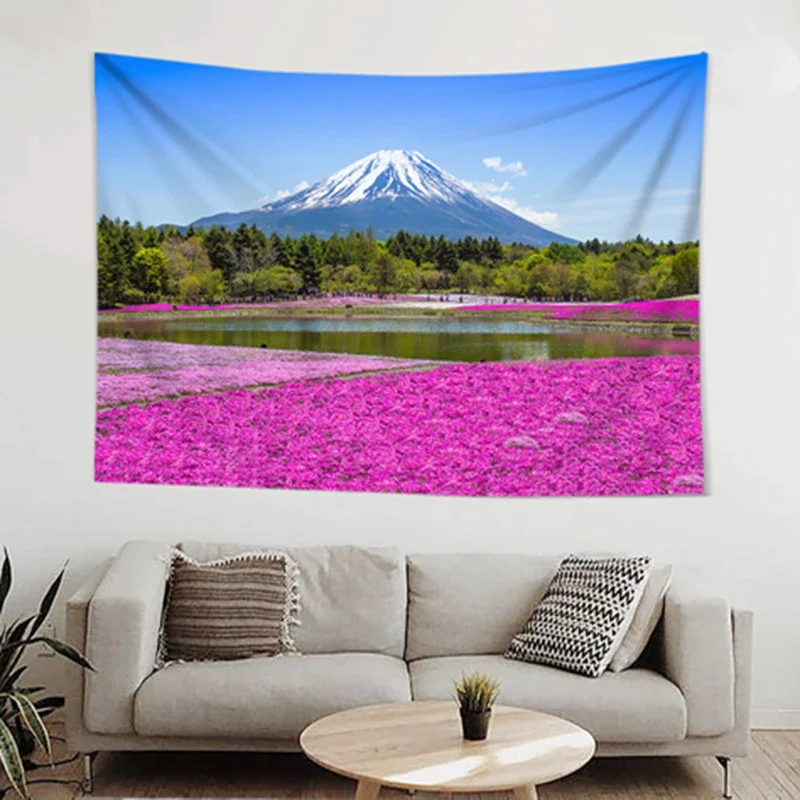 Оптом 3D красивый закат гобелен большой волны пляж синее море настенные гобелены