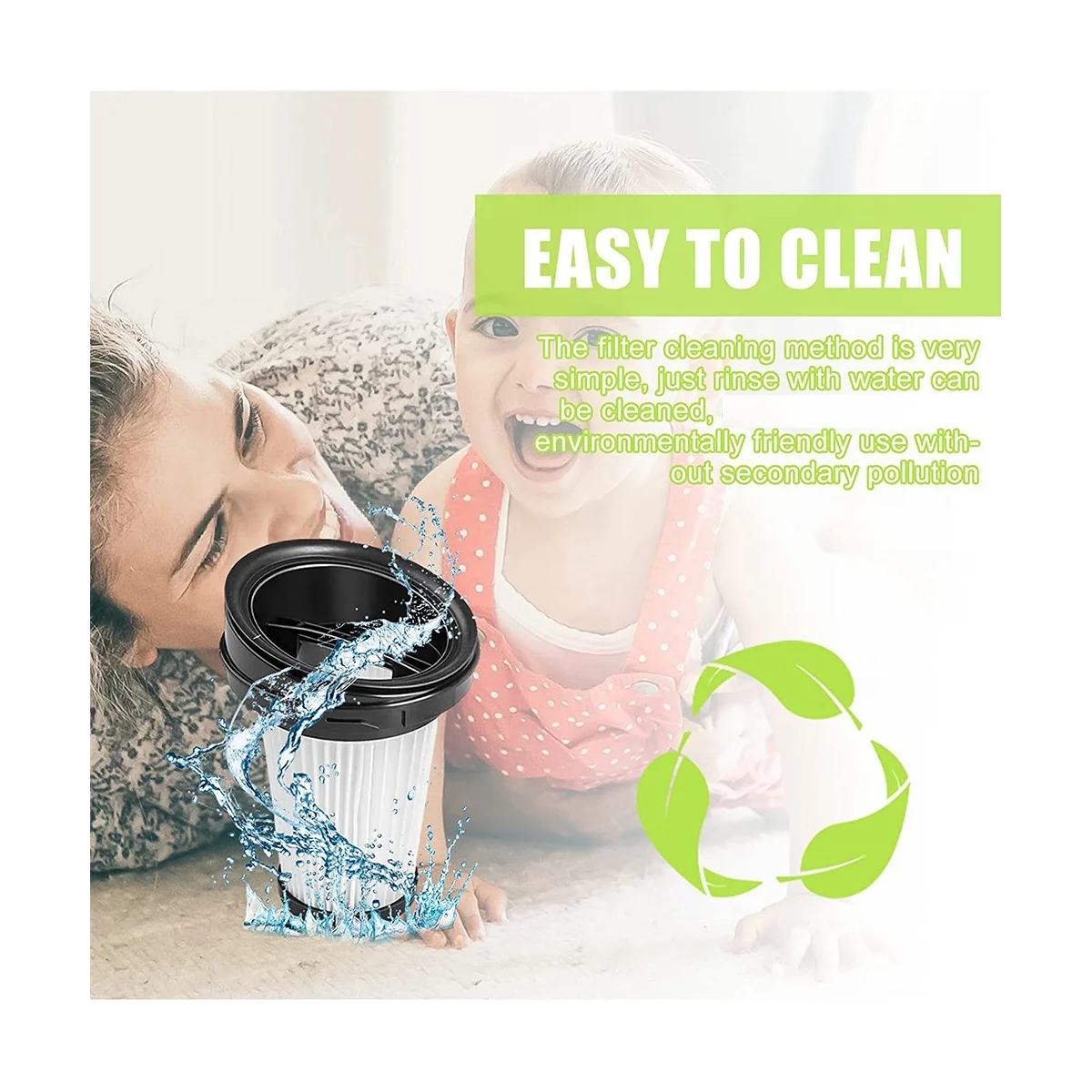 8 фильтров для ручного пылесоса Vch 9629 9630 9631 фильтр с чистящей щеткой