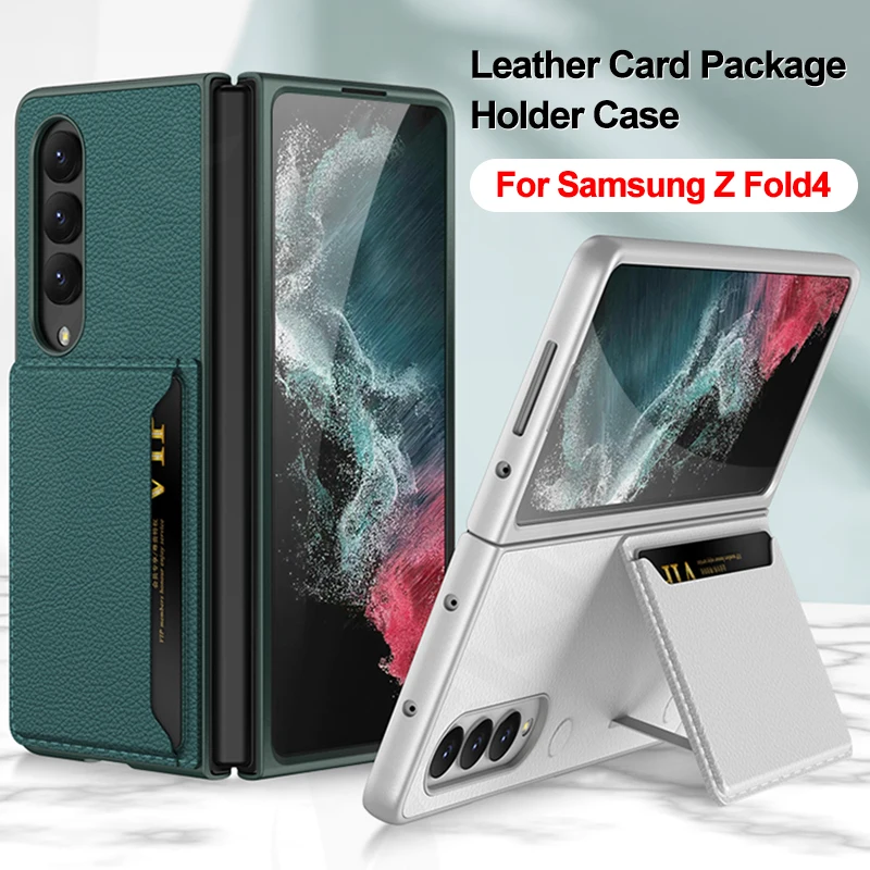 

GKK Original Leather Case For Samsung Galaxy Z Fold 4 Case Luxury Card Slot Stand Anti-knock Hard Cover For Galaxy Z Fold4 Funda
