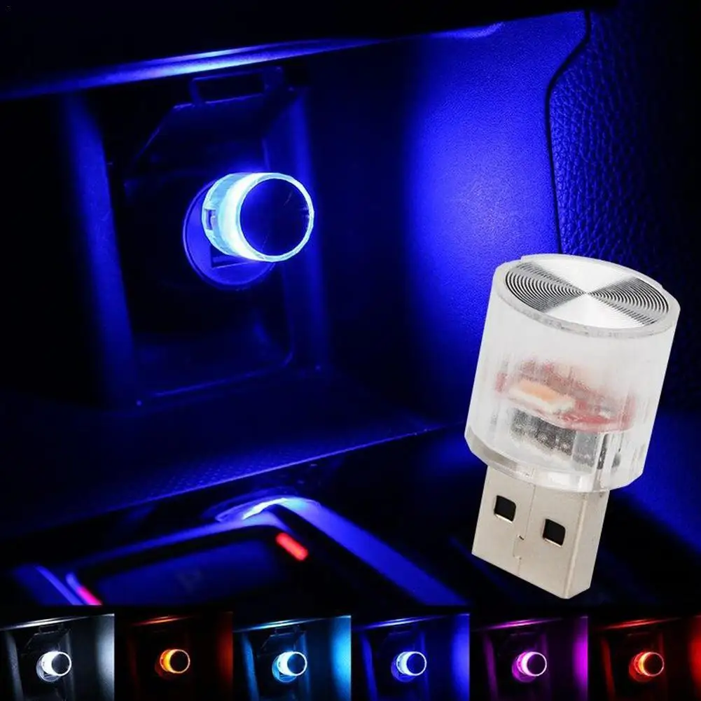 

Миниатсветильник ный USB светодиодный окружающий свет для салона автомобиля, декоративная портативная неоновая атмосферная лампа, аксессуа...