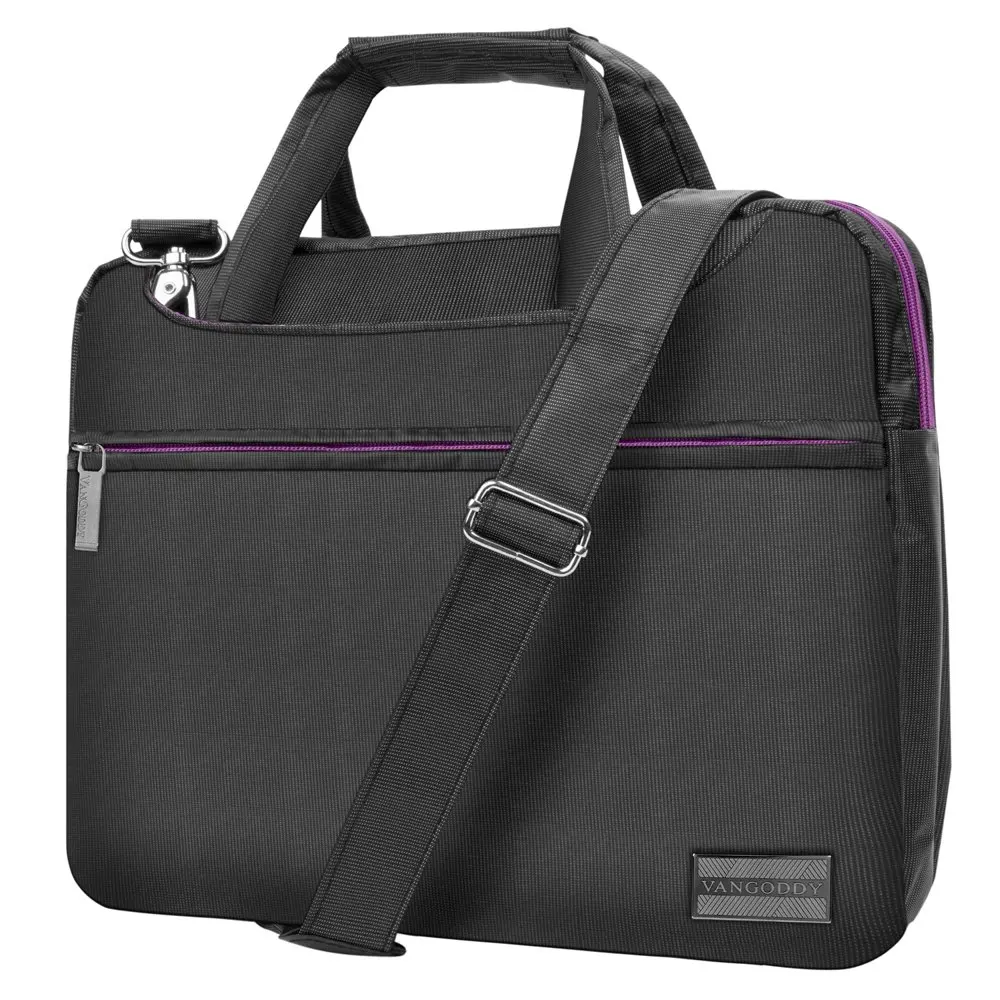 

Hybrid Messenger / Briefcase Style Padded Nylon Case for Apple MacBook Pro 13 " / Air 13" With Hideaway Handles, And Padded Exte