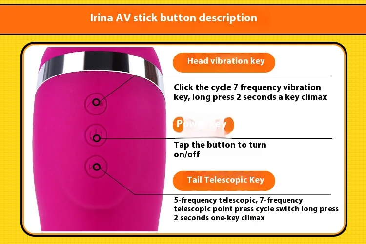 Лидер продаж MIKI Фаллоимитатор Вибратор AV Stick Массаж точки G Анальная пробка Игры