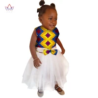 2022 african women clothing kids dashiki traditional cotton dresses matching africa print dresses children summer brw wyt118